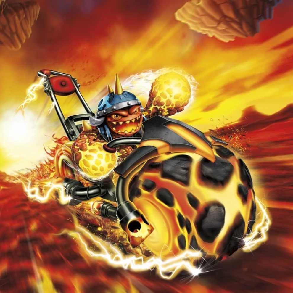 Burn-Cycle (Lava Lance Eruptor) - Activision (Skylanders - Superchargers) action figure collectible [Barcode 047875875456] - Main Image 2