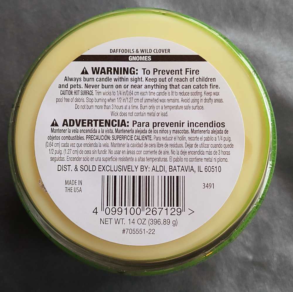 CANDLE: St. Patrick’s Day Huntington Home Candle -  Gnomes 2022 - Huntington Home Candles (St. Patrick’s Day Candles) action figure collectible [Barcode 4099100267129] - Main Image 2