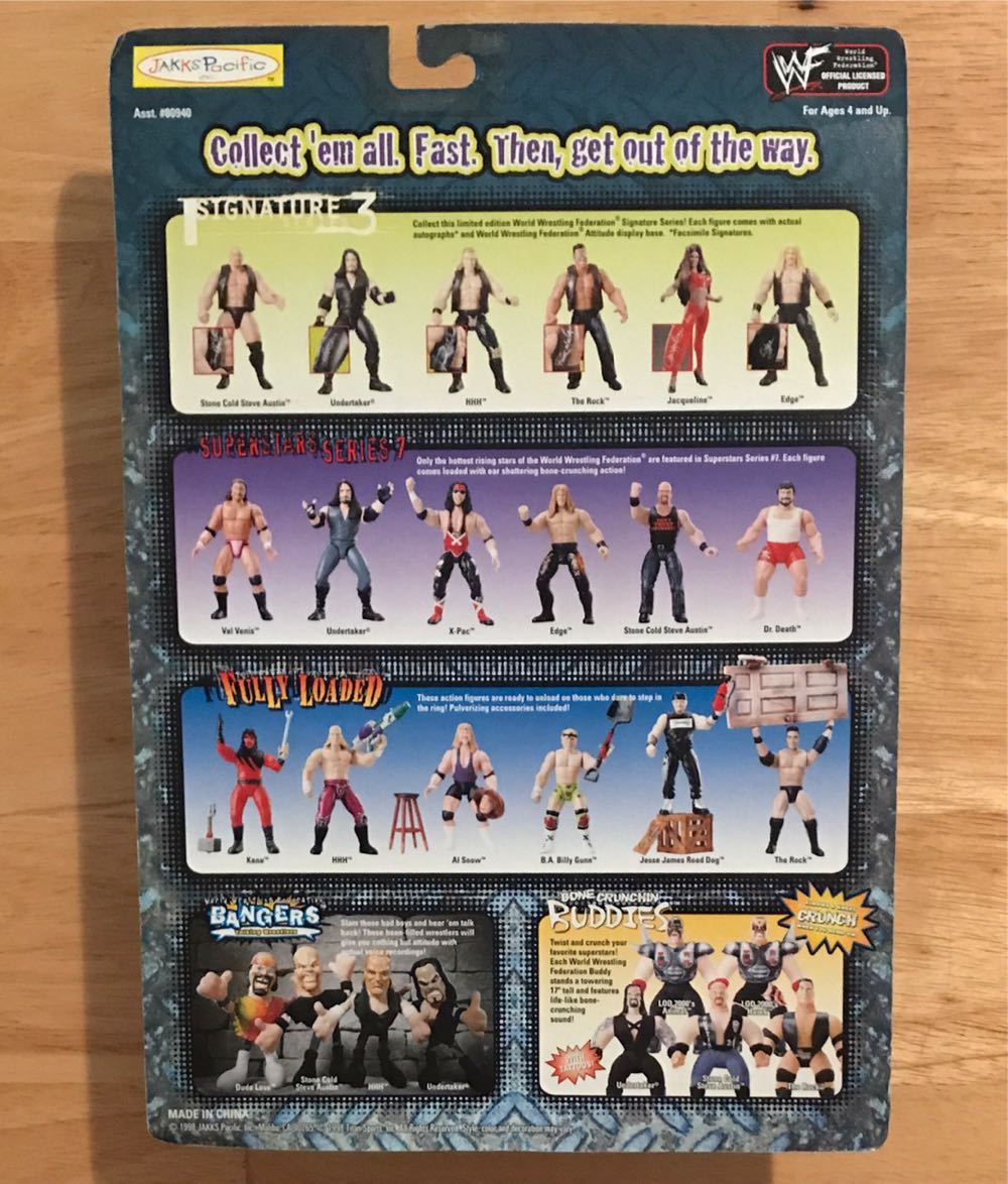 WWF Jakks Pacific BCA Signature Series 3: Hunter Hearst Helmsley - Mattel Wwe (WWF Signature Series 3) action figure collectible [Barcode 039897809434] - Main Image 2