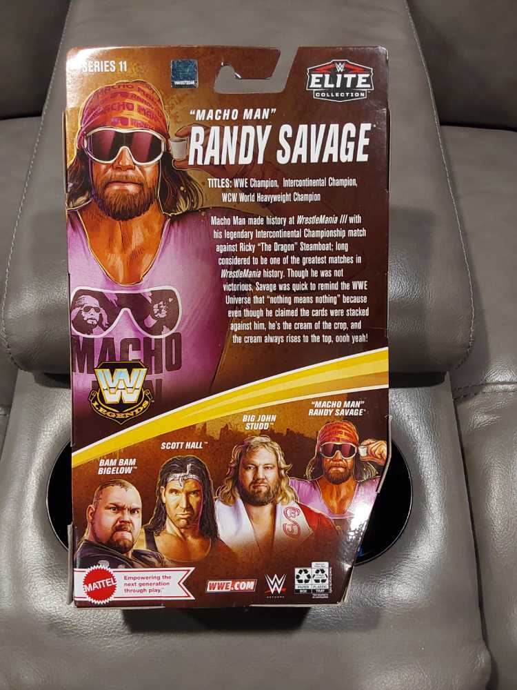 Macho Man Randy Savage (Chase) - Mattel (WWE Mattel Legends) action figure collectible [Barcode 887961948011] - Main Image 2