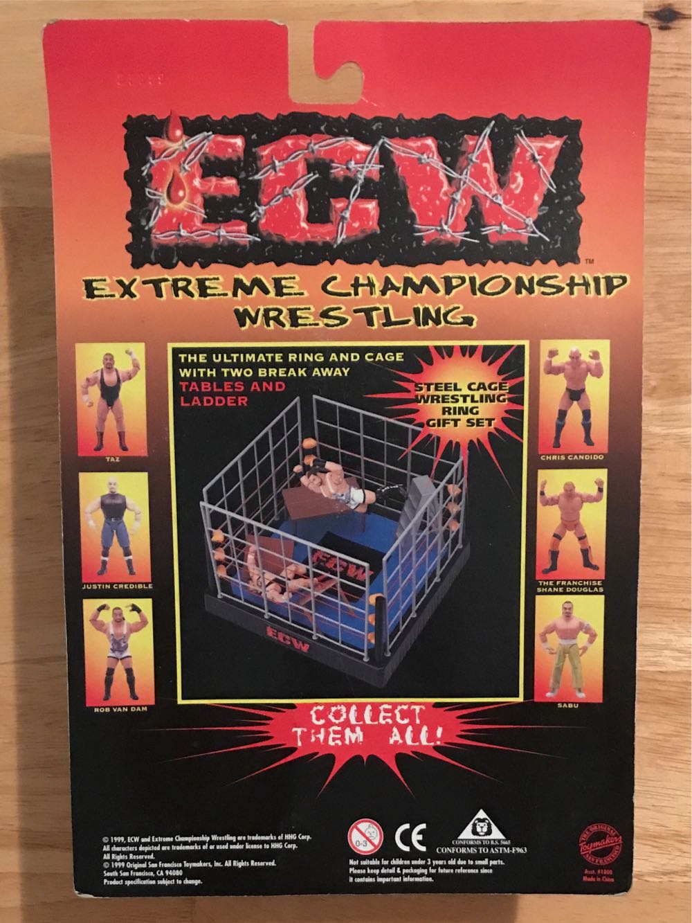 ECW  “The Franchise” Shane Douglas - ECW Original San Francisco Toymakers, Inc. (ECW OSFTM Series 1) action figure collectible [Barcode 747005018011] - Main Image 2
