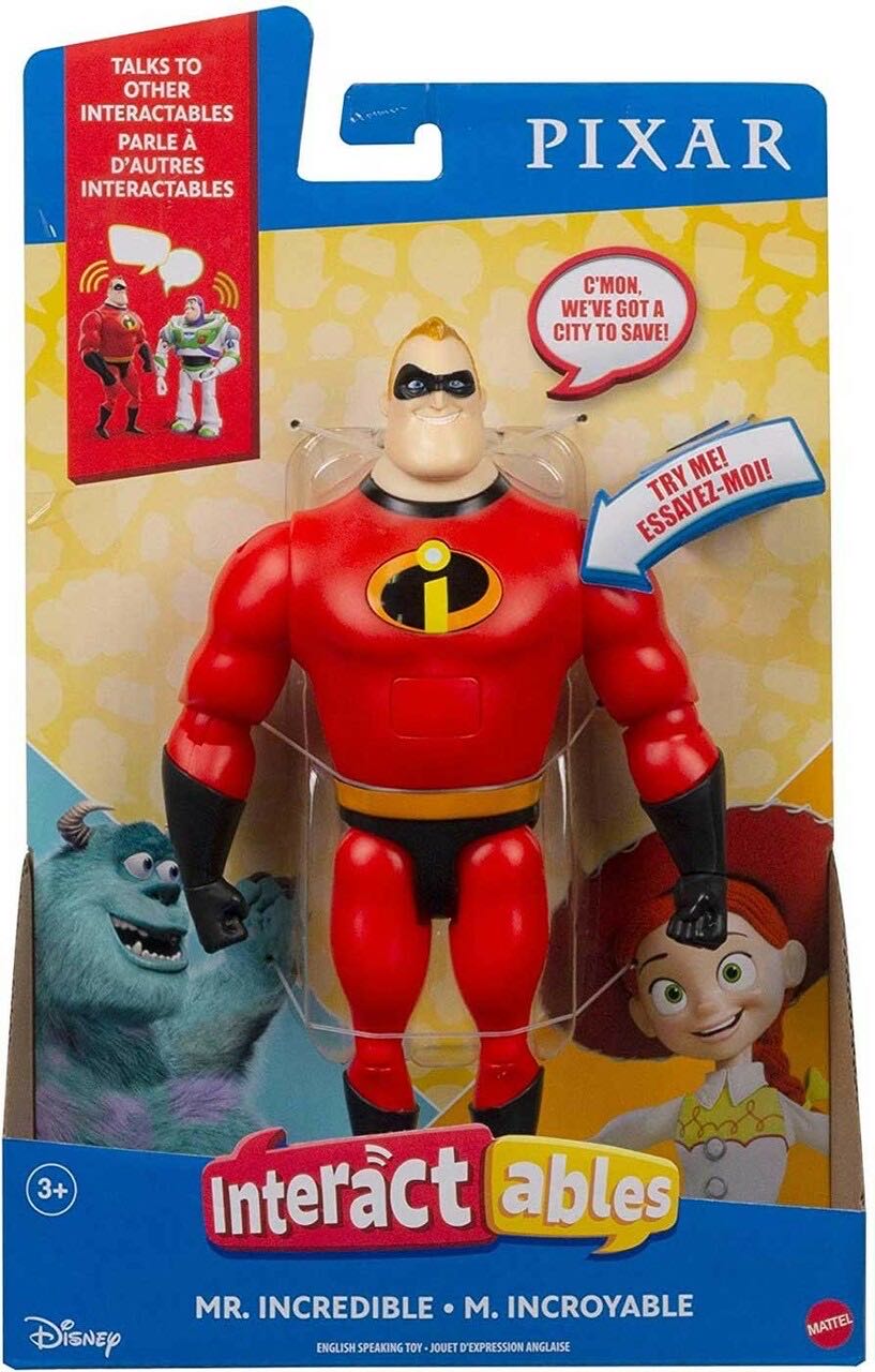 Incredibles, The: MR. INCREDIBLE - Interactables Action Figure - Mattel (Disney•Pixar) action figure collectible [Barcode 887961936735] - Main Image 2
