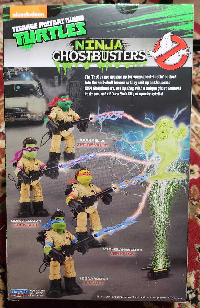 Teenage Mutant Ninja Turtles Ghostbusters Crossover Ninja Ghostbusters Leonardo as Stanz - Playmates (Teenage Mutant Ninja Turtles) action figure collectible [Barcode 043377918943] - Main Image 2