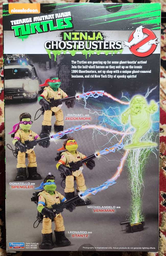 Teenage Mutant Ninja Turtles Ghostbusters Crossover Ninja Ghostbusters Donatello as Spengler  - Playmates action figure collectible [Barcode 043377918950] - Main Image 2