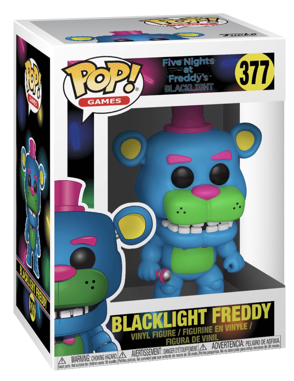 Black light Freddy (Five Nigths At Freddy’s Blacklight) 377  action figure collectible [Barcode 889698341325] - Main Image 2