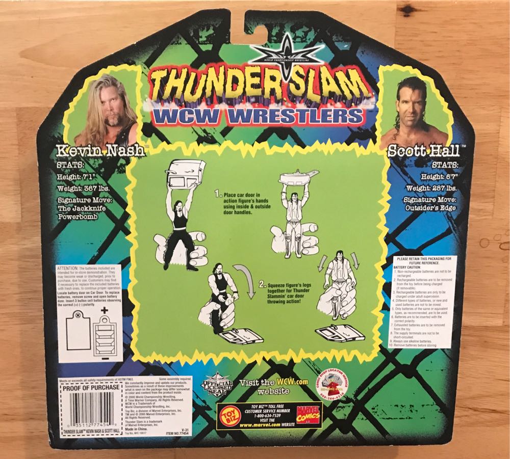 Scott Hall [Black Boots] - Toy Biz (WCW - Toy Biz) action figure collectible [Barcode 035112774549] - Main Image 2