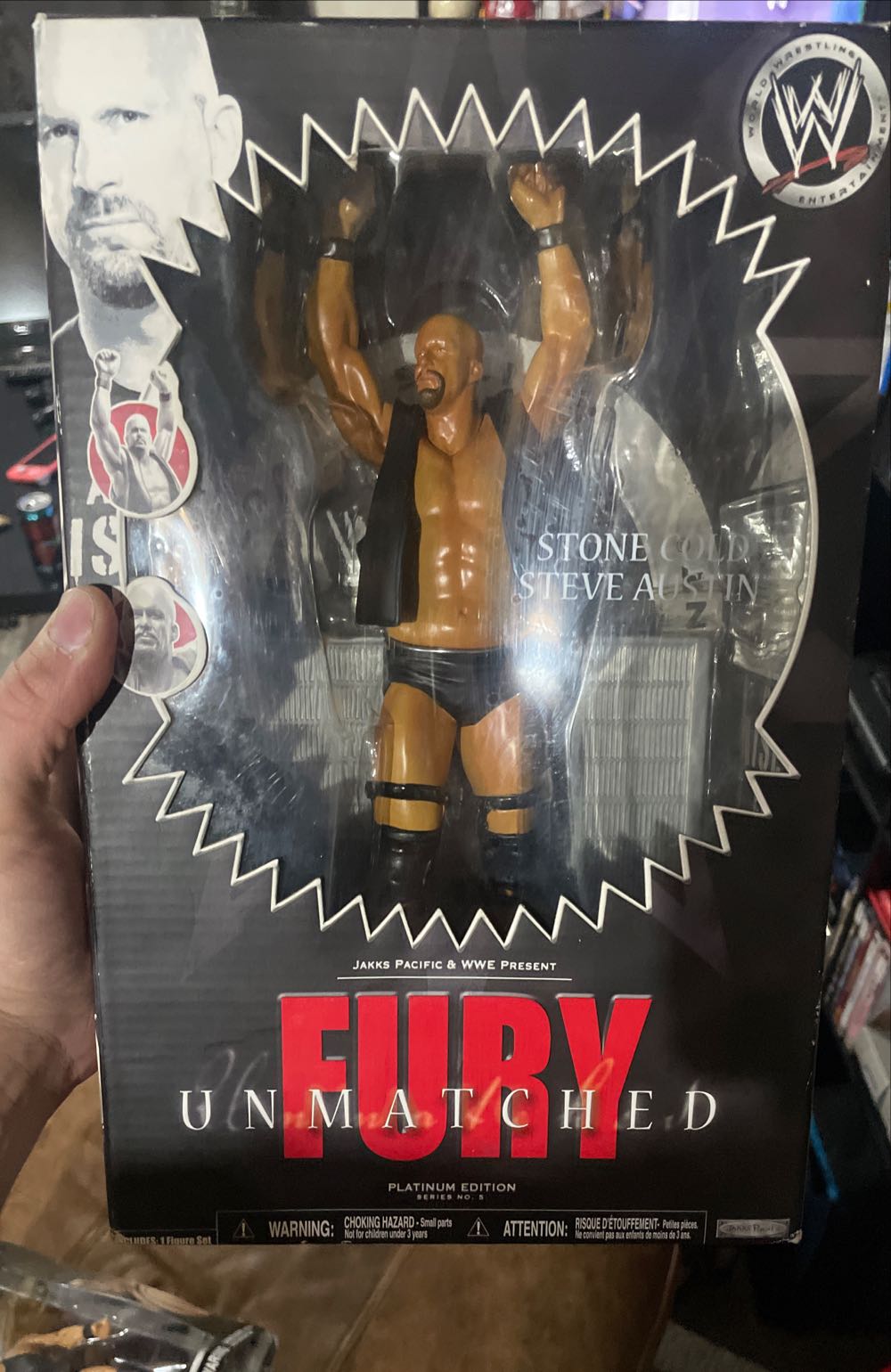 Stone Cold Steve Austin Jakks Pacific Wwe Unmatched Fury 5 *new!*  action figure collectible [Barcode 039897925929] - Main Image 2