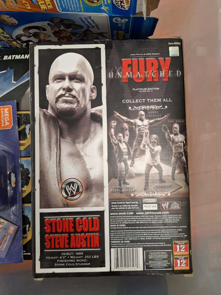 Stone Cold Steve Austin Jakks Pacific Wwe Unmatched Fury 5 *new!*  action figure collectible [Barcode 039897925929] - Main Image 3