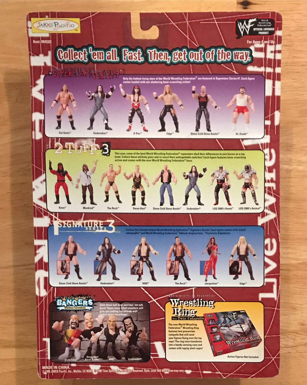 WWF Jakks Pacific BCA K-Mart Exclusive Live Wire Series 2: Val Venis - WWF Jakks Pacific BCA (WWF Jakks Pacific BCA Live Wire Series 2) action figure collectible [Barcode 039897845210] - Main Image 2