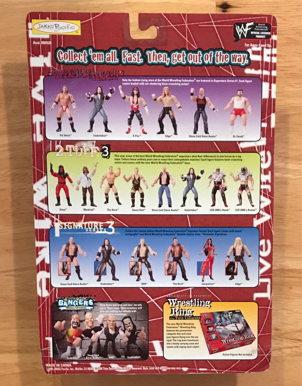 WWF Jakks Pacific BCA K-Mart Exclusive Live Wire Series 2: The Rock - WWF Jakks Pacific BCA (WWF Jakks Pacific BCA K-Mart Exclusive Live Wire Series 2) action figure collectible [Barcode 039897845241] - Main Image 2