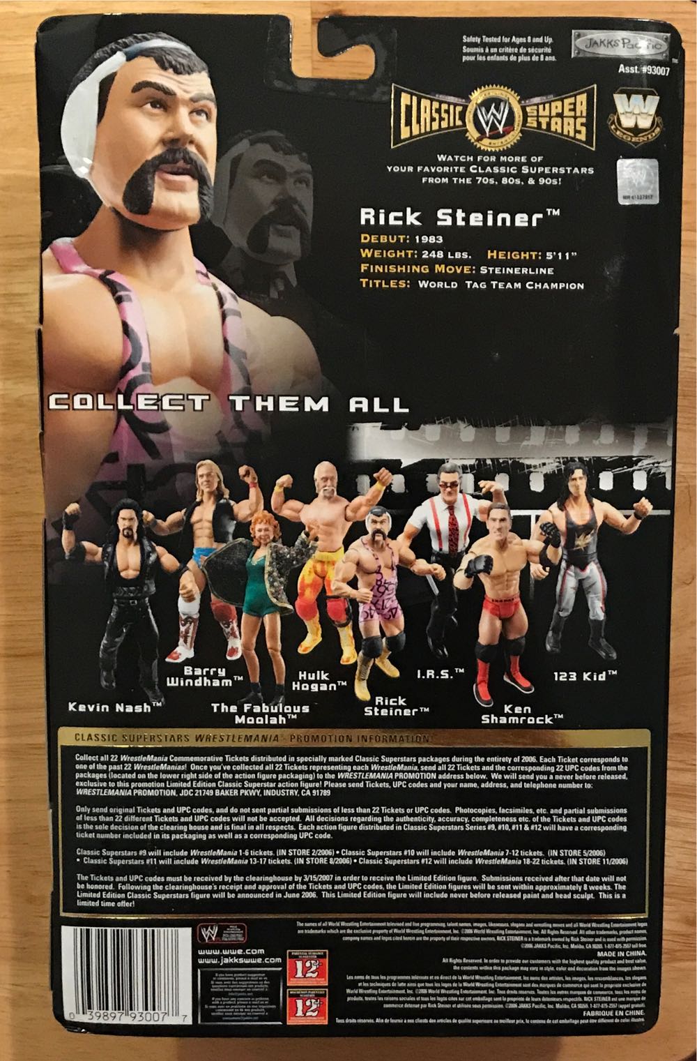 Rick Steiner - Jakks Pacific (WWE Classic Superstars) action figure collectible [Barcode 039897930077] - Main Image 2