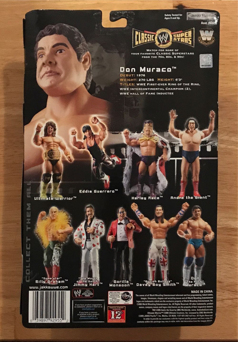 Don Muraco - Jakks Pacific (WWE Classic Superstars) action figure collectible [Barcode 039897929552] - Main Image 2