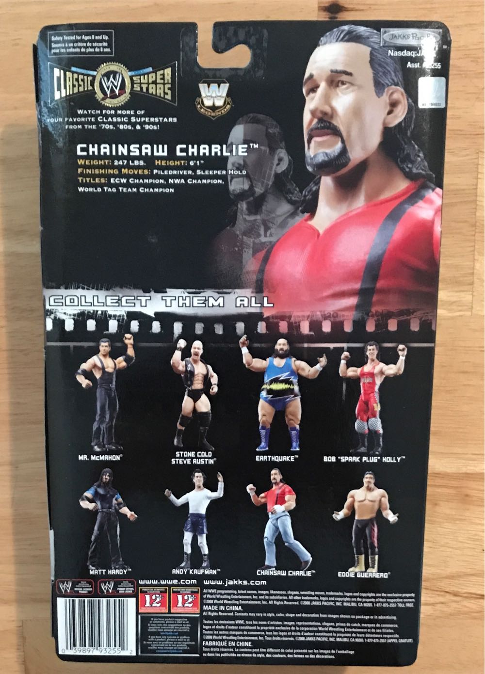 Chainsaw Charlie - Jakks Pacific (WWE Classic Superstars) action figure collectible [Barcode 039897932552] - Main Image 2