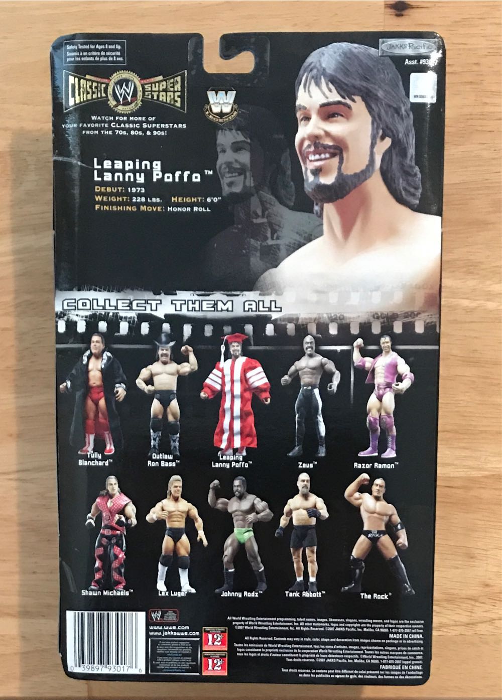 Lanny Poffo - Jakks Pacific (Classic Superstars) action figure collectible [Barcode 039897930176] - Main Image 2