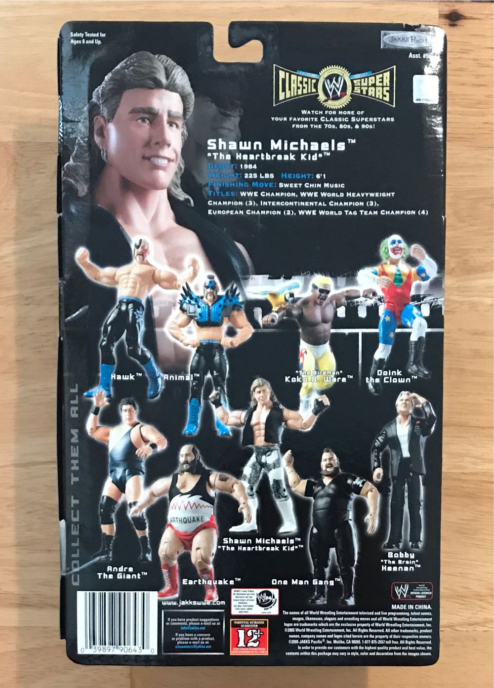 WWE Shawn Michaels - WWE Jakks Pacific Classic Superstars (WWE Jakks Pacific Classic Superstars Series 6) action figure collectible [Barcode 039897906430] - Main Image 2