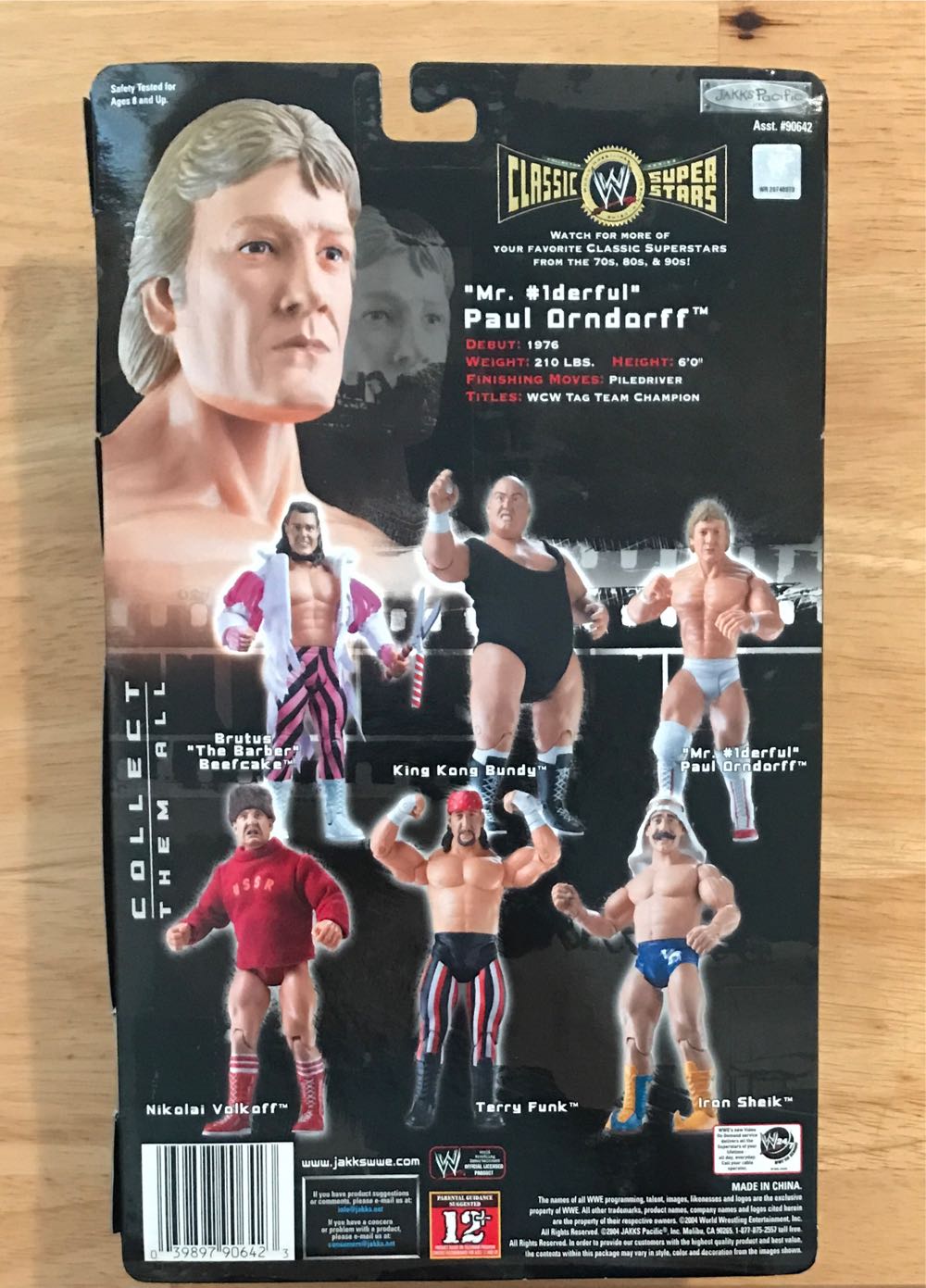 WWE Jakks Pacific Classic Superstars Series 5: “Mr. Wonderful” Paul Orndorff - WWE Jakks Pacific Classic Superstars (WWE Jakks Pacific Classic Superstars Series 5) action figure collectible [Barcode 039897906423] - Main Image 2