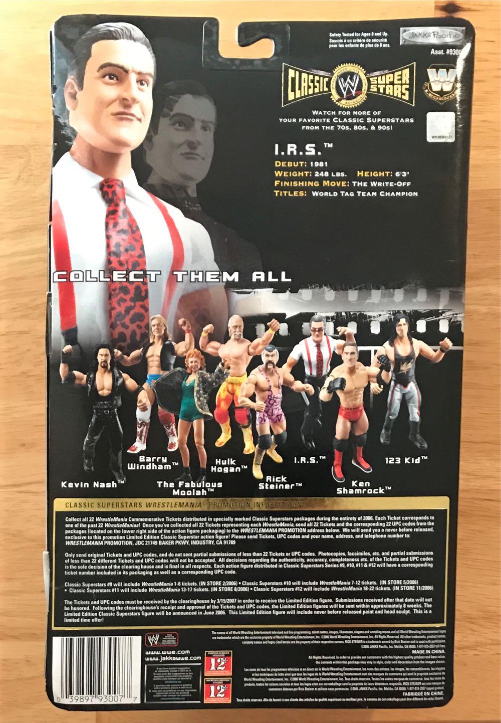 Irwin R. Schyster - Jakks Pacific (WWE Classic Superstars) action figure collectible [Barcode 039897930077] - Main Image 2