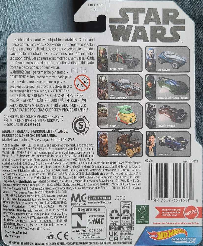 Hot Wheels Star Wars Character Bo-Katan 2022 MANDO - Hot Wheels from Mattel (Star Wars Hot Wheels) action figure collectible [Barcode 194735026289] - Main Image 2
