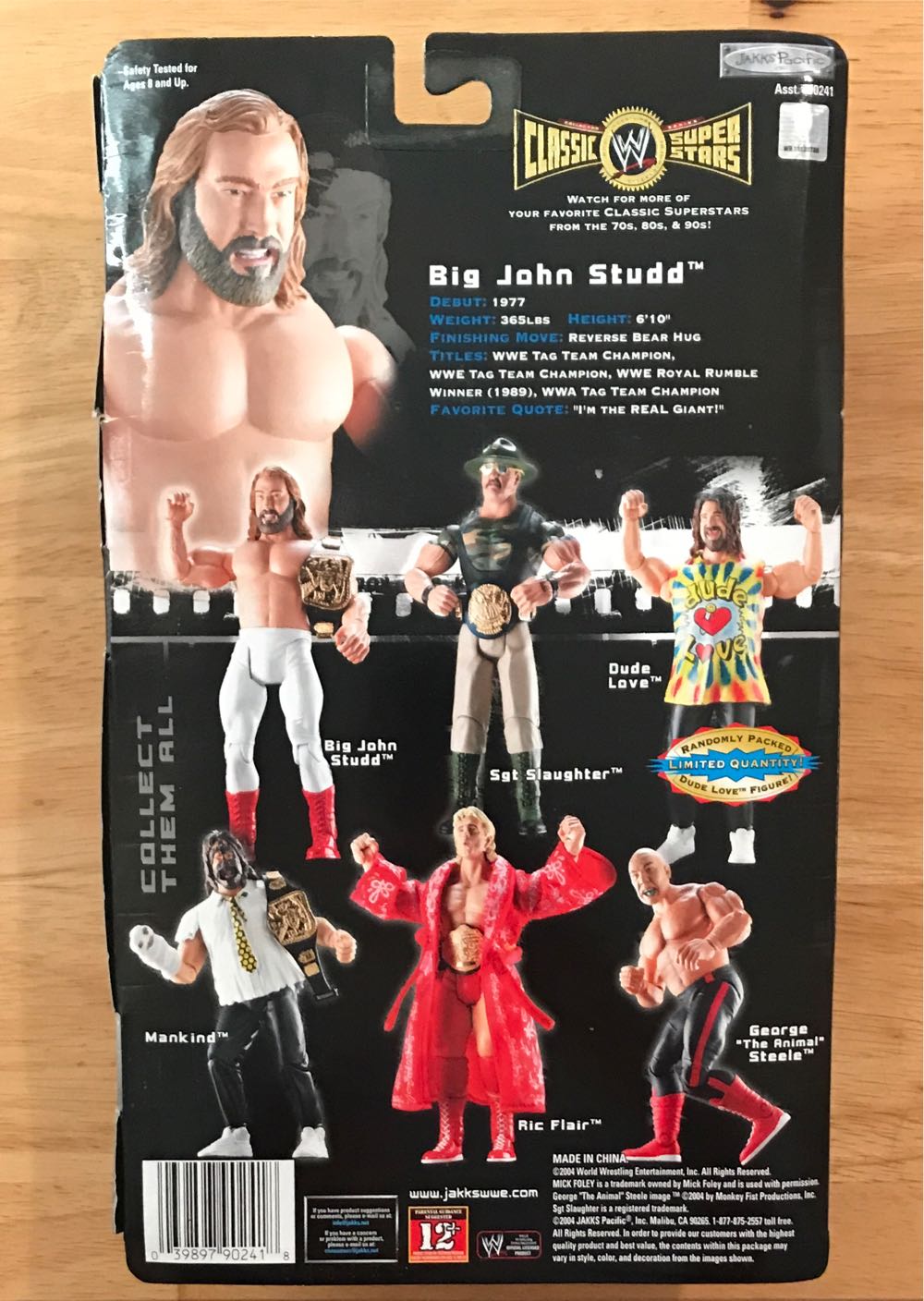 WWE Jakks Pacific Classic Superstars Series 2: Big John Studd - WWE Jakks Pacific Classic Superstars (WWE Jakks Pacific Classic Superstars Series 2) action figure collectible [Barcode 039897902418] - Main Image 2