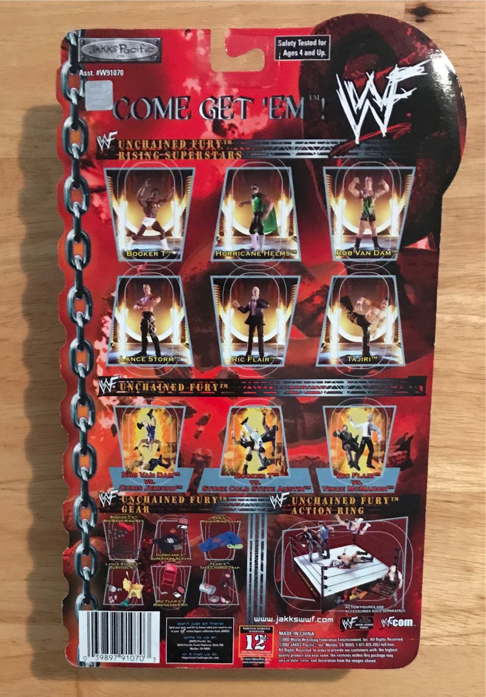Ric Flair - Raw - WWF Jakks Pacific Titan Tron Live (WWF Jakks Pacific TTL RAW Unchained Fury Series 1) action figure collectible [Barcode 039897910703] - Main Image 2