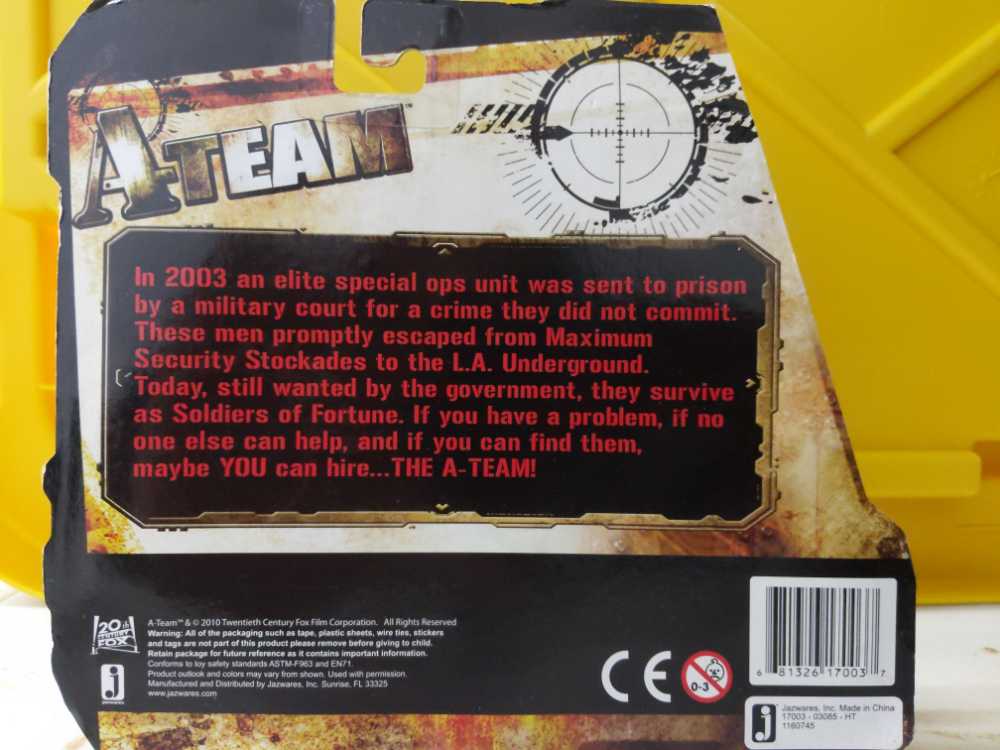 Jazwares A-Team (Howling Mad) Murdock - Jazwares (A-Team) action figure collectible [Barcode 681326170037] - Main Image 2