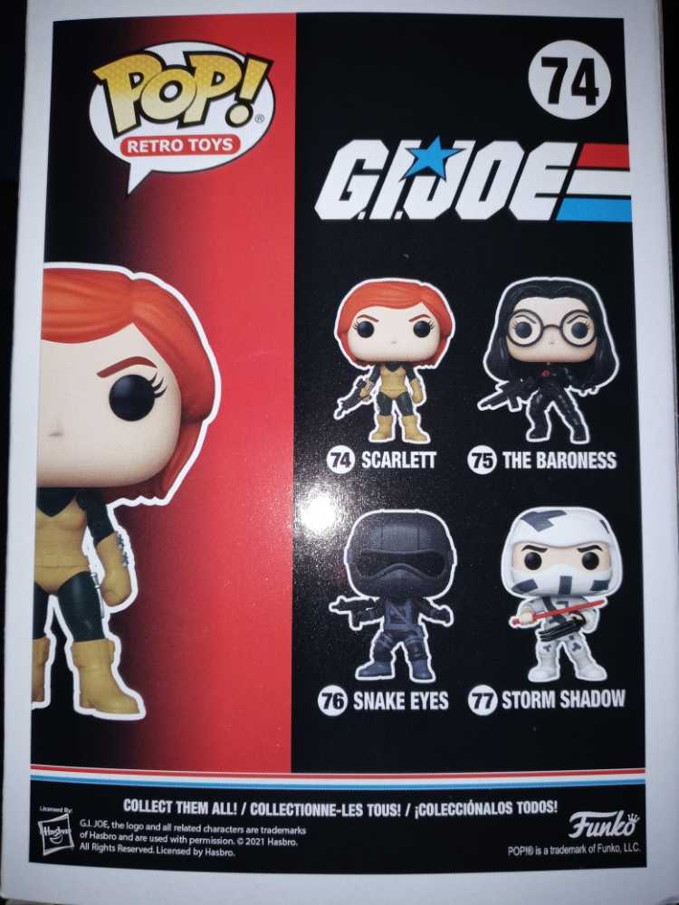 GI Joe - Scarlett #74 - Funko (Funko Pop! Retro Toys) action figure collectible [Barcode 889698557832] - Main Image 2