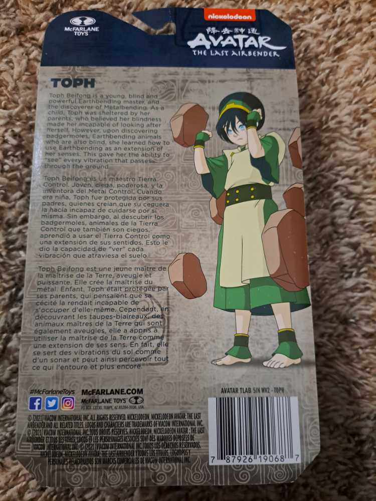 Toph - McFarlane (Avatar: The Last Airbender) action figure collectible [Barcode 787926190687] - Main Image 4