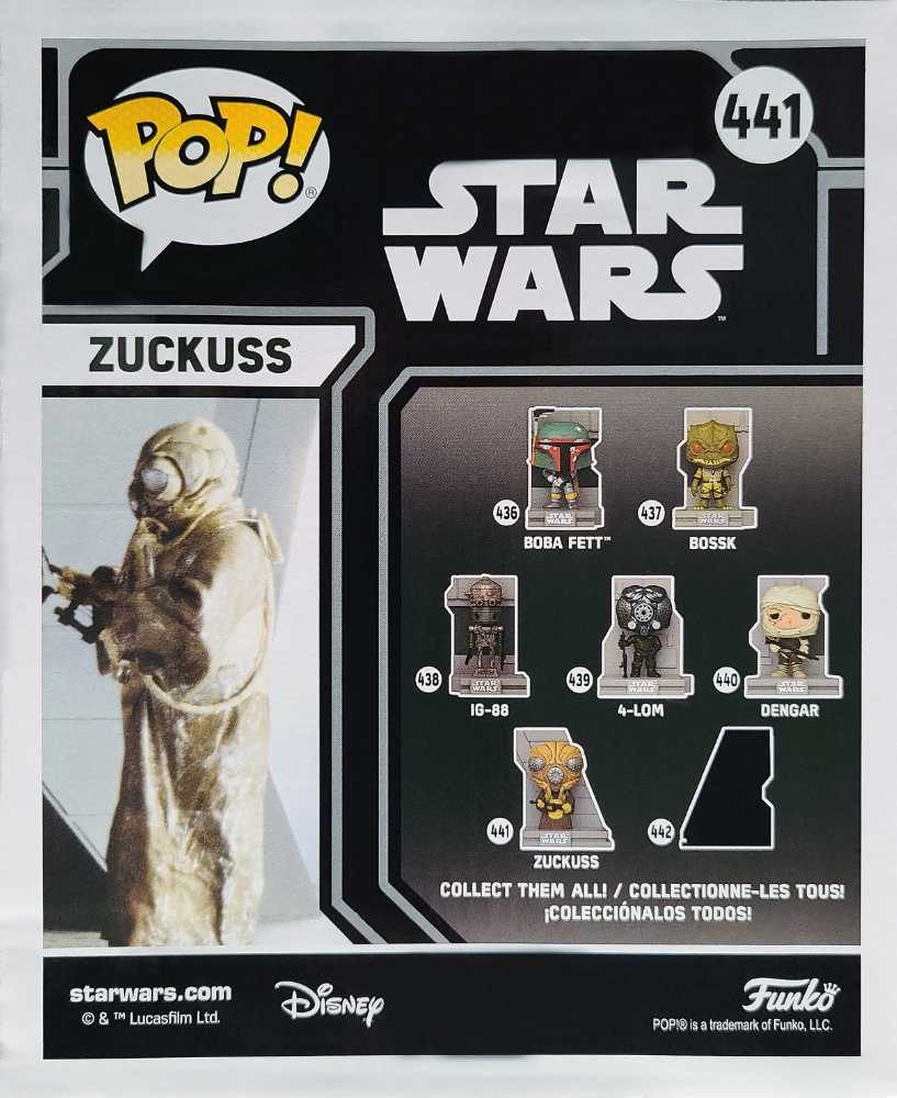 Funko Pop! Movies: Star Wars Bounty Hunters Collection: Zuckuss Gamestop Exclusive ESB - Funko (Star Wars Funko Pops) action figure collectible [Barcode 889698561044] - Main Image 2