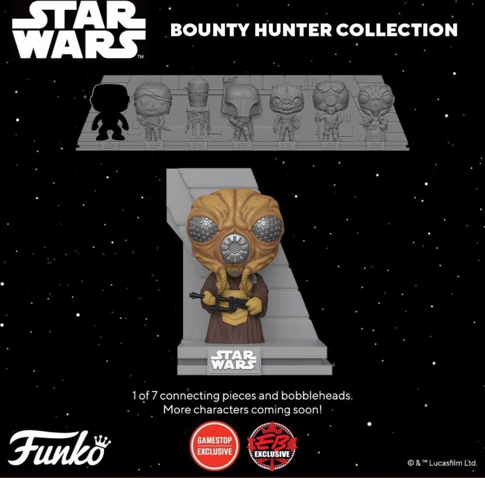 Funko Pop! Movies: Star Wars Bounty Hunters Collection: Zuckuss Gamestop Exclusive ESB - Funko (Star Wars Funko Pops) action figure collectible [Barcode 889698561044] - Main Image 3