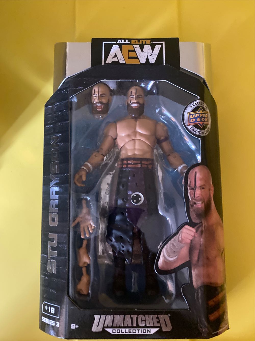 Stu Grayson - Jazwares LLC (AEW Unmatched) action figure collectible [Barcode 191726415367] - Main Image 2