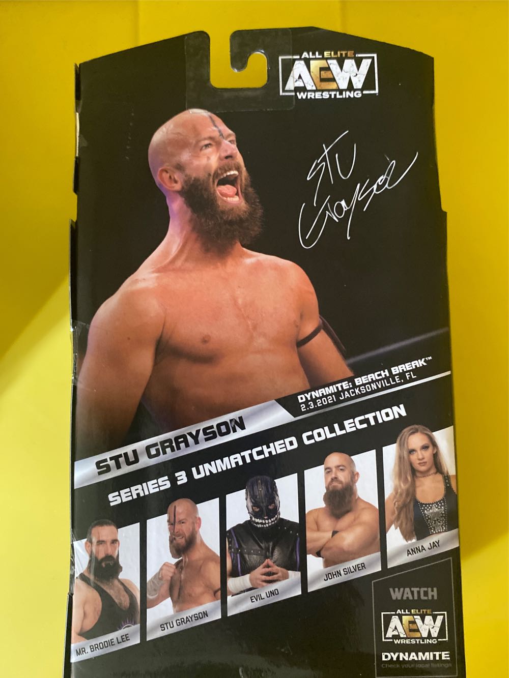 Stu Grayson - Jazwares LLC (AEW Unmatched) action figure collectible [Barcode 191726415367] - Main Image 3