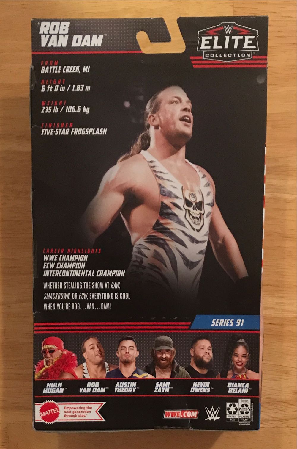 ELITE - ROB VAN DAM -s91 - Mattel (WWE Elite Series 91) action figure collectible [Barcode 194735021901] - Main Image 2
