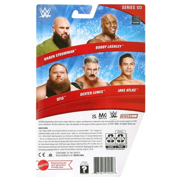 Jake Atlas - Mattel (WWE Basic Series 123) action figure collectible [Barcode 887961914528] - Main Image 2