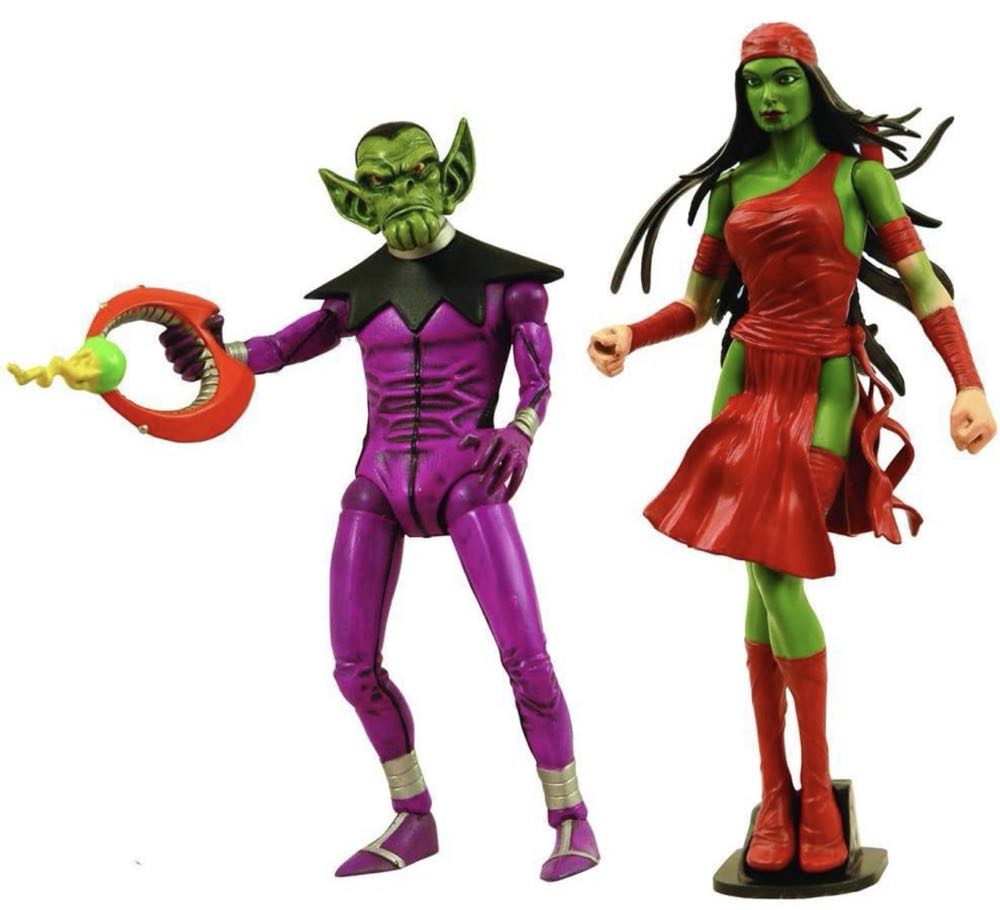 Skrull Elektra & Skrull Warrior Sdcc Exclusive Action Figure Set - Marvel Select (Diamond Select) action figure collectible [Barcode 699788108413] - Main Image 2