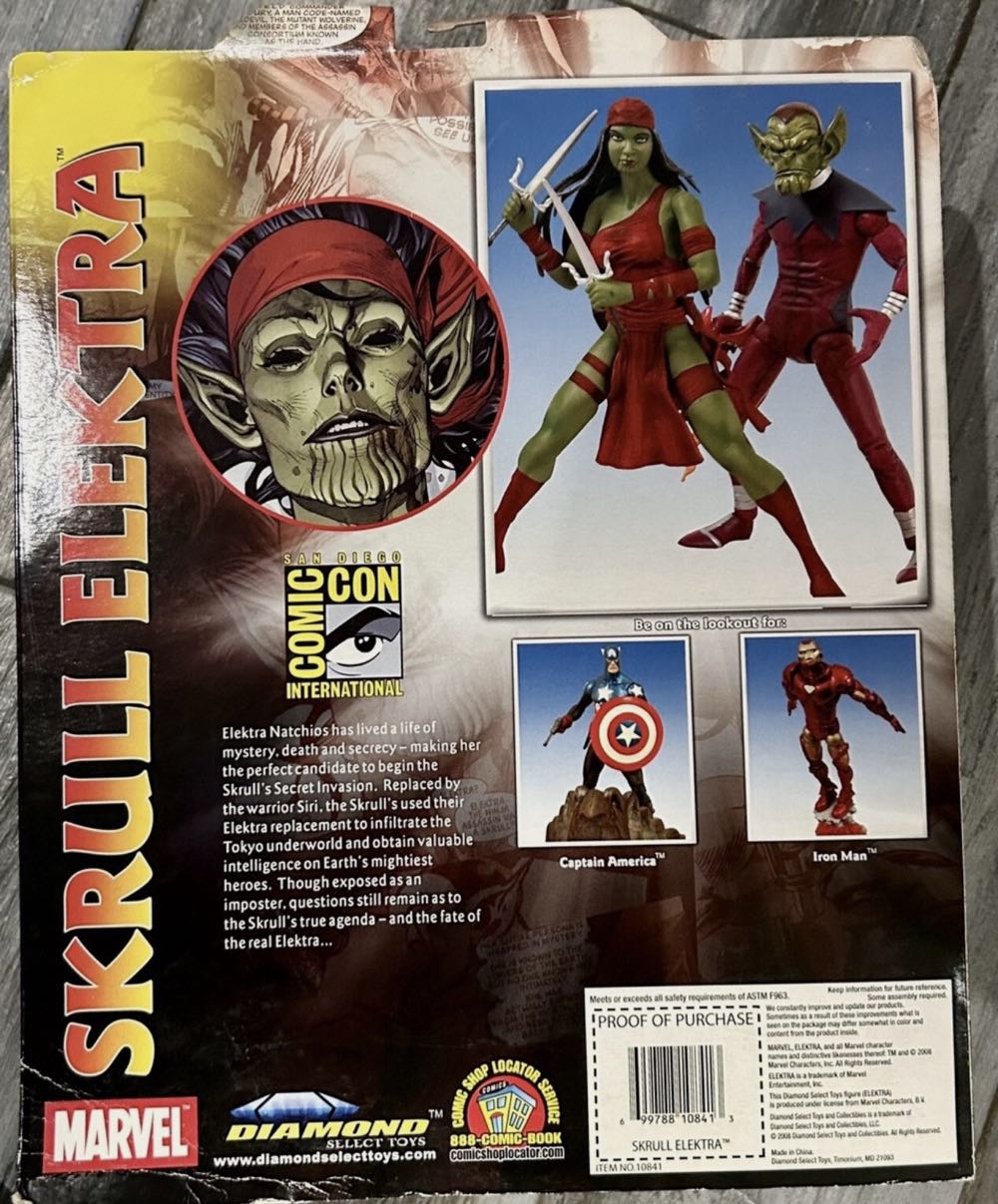Skrull Elektra & Skrull Warrior Sdcc Exclusive Action Figure Set - Marvel Select (Diamond Select) action figure collectible [Barcode 699788108413] - Main Image 4