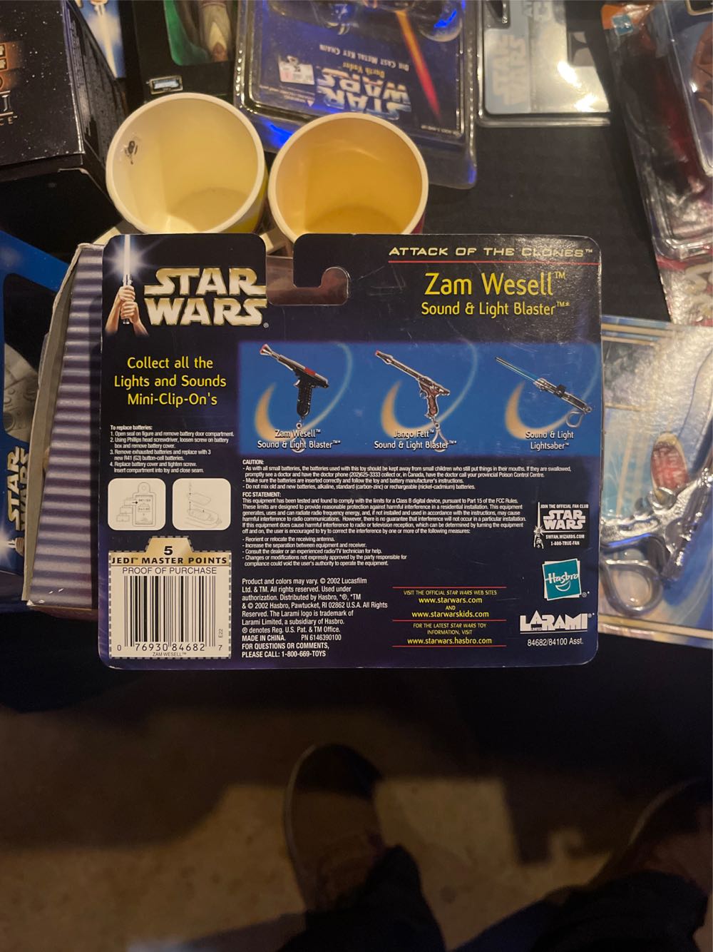 Star Wars Zam Wesell Sound & Light Blaster Larami Keychain  action figure collectible [Barcode 076930846827] - Main Image 2