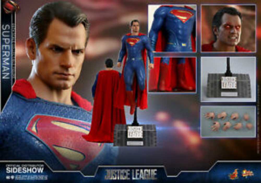 Hot Toys 1/6th Justice League Superman - Hot Toys / Sideshow (1/6 Scale Collectibles) action figure collectible - Main Image 4