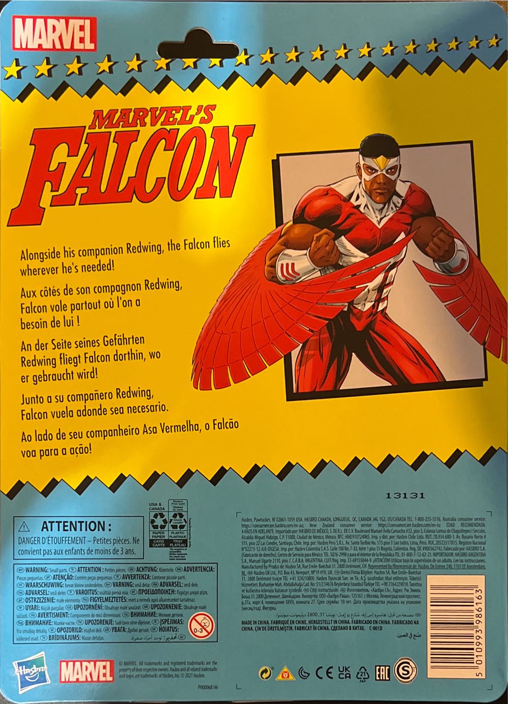Marvel Legends Falcon Classic Comic - Hasbro (Marvel Legends Retro) action figure collectible [Barcode 5010993986163] - Main Image 2