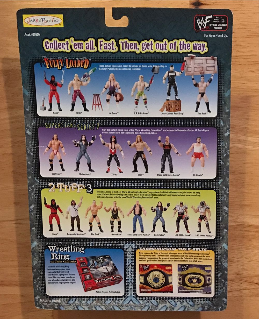 WWF Jakks Pacific BCA Wrestlemania XV Fully Loaded Series 1: HHH - WWF Jakks Pacific BCA (WWF Jakks Pacific BCA Wrestlemania XV Fully Loaded Series 1) action figure collectible [Barcode 039897805740] - Main Image 2
