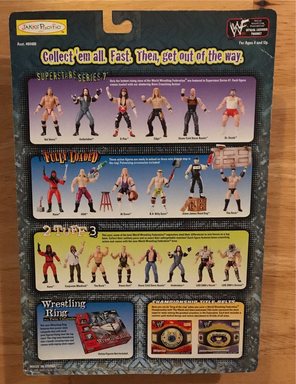 WWF Jakks Pacific BCA Wrestlemania XV Superstars Series 7: Edge - WWF Jakks Pacific BCA (WWF Jakks Pacific BCA Wrestlemania XV Superstars Series 7) action figure collectible [Barcode 039897844046] - Main Image 2