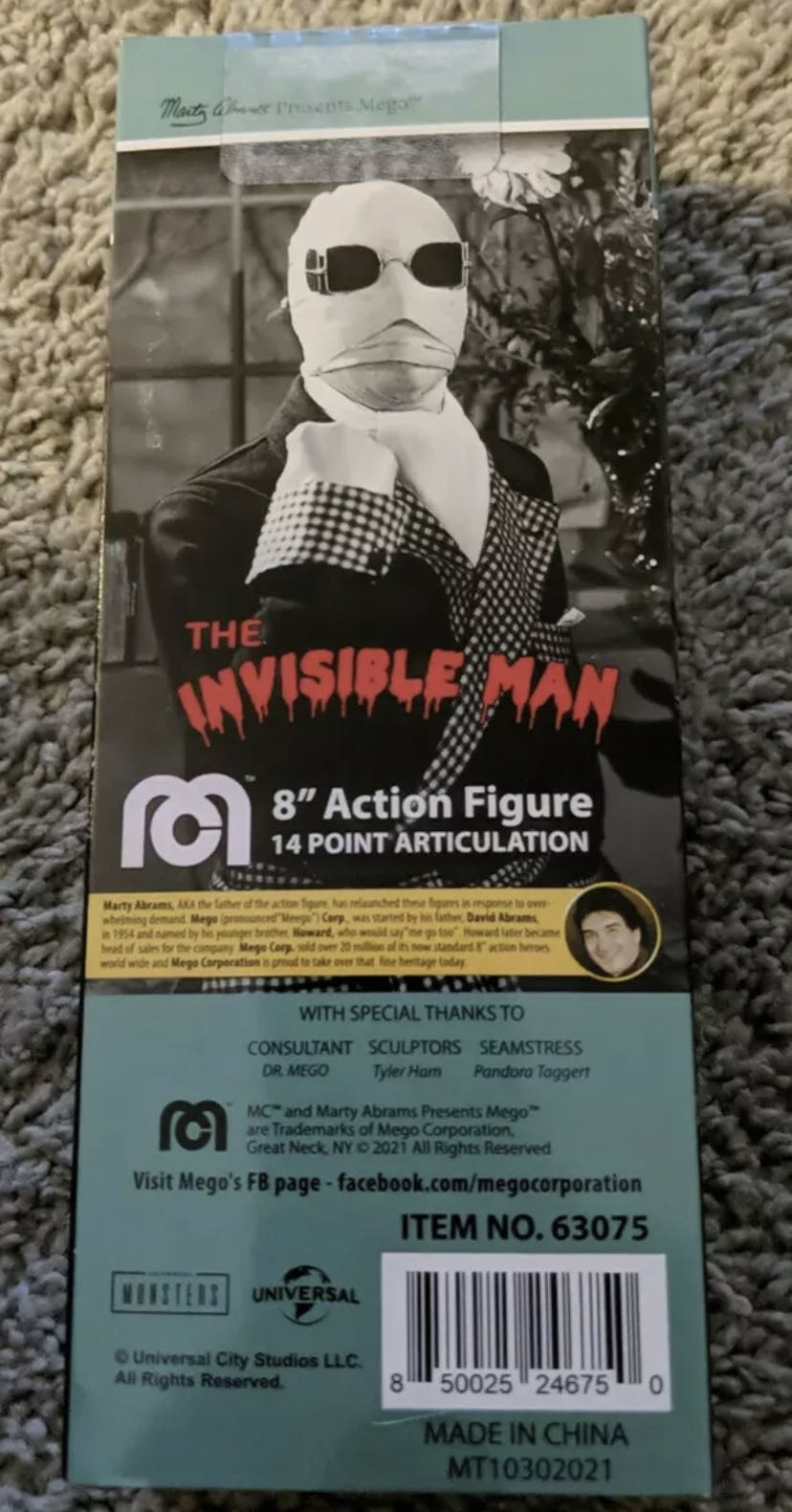 Invisible Man - Mego (Universal Monsters/The Invisible Man) action figure collectible - Main Image 2