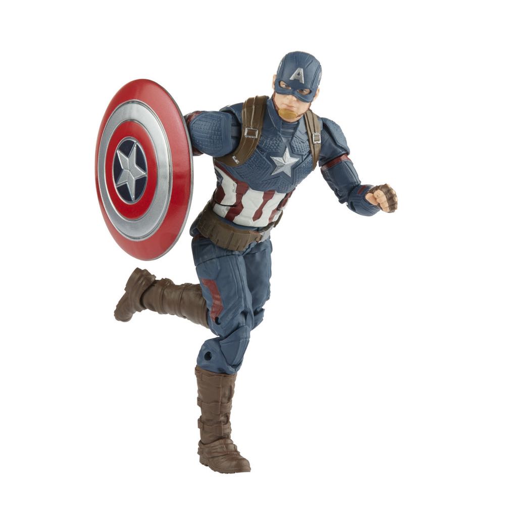 Captain America (Sam Wilson - Falcon And the Winter Soldier MCU)  -  Captain America (Steve Rogers - Avengers Endgame MCU) - Hasbro (Marvel Legends) action figure collectible [Barcode 5010993986125] - Main Image 4