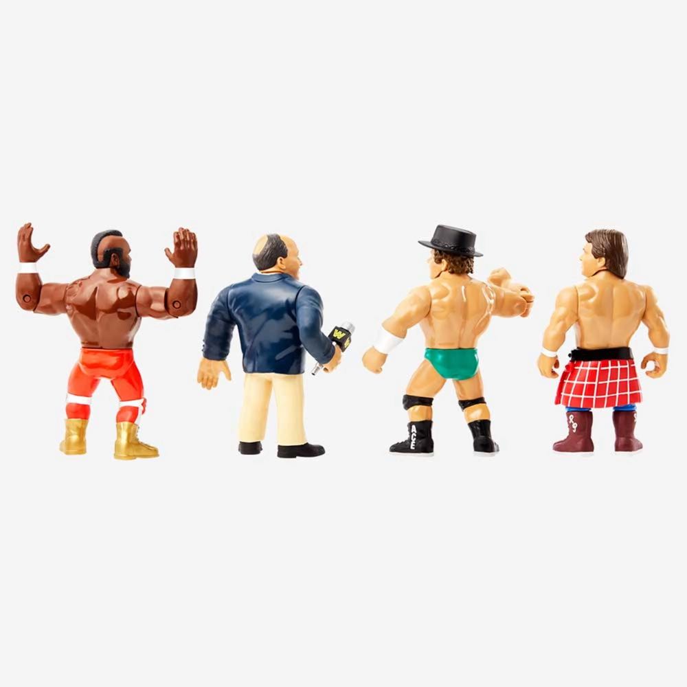 WWE Offical Retro 4-Pack Wave 1 - Mattel (WWE Retro Hasbro themed by Mattel) action figure collectible [Barcode 194735034482] - Main Image 4