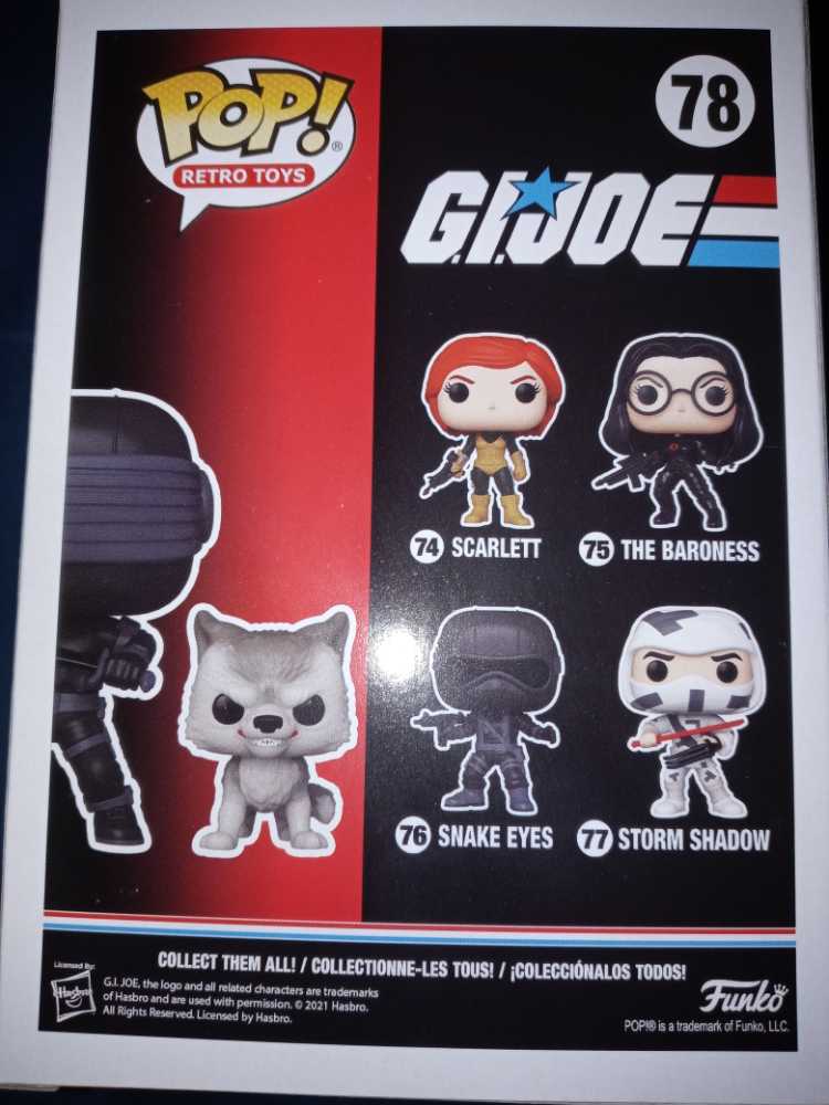 Snake Eyes With Timber #78 - Funko (G.I. Joe) (Funko Pop) action figure collectible [Barcode 889698560542] - Main Image 2