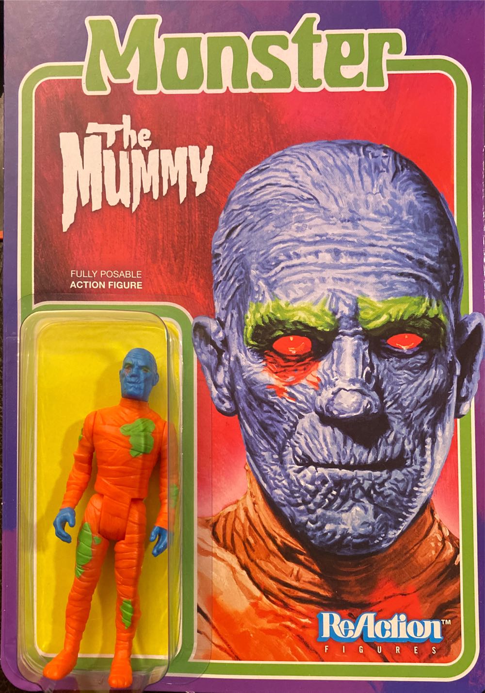 Reaction The Mummy (Costume Colors) - Super 7 action figure collectible [Barcode 840049816329] - Main Image 3