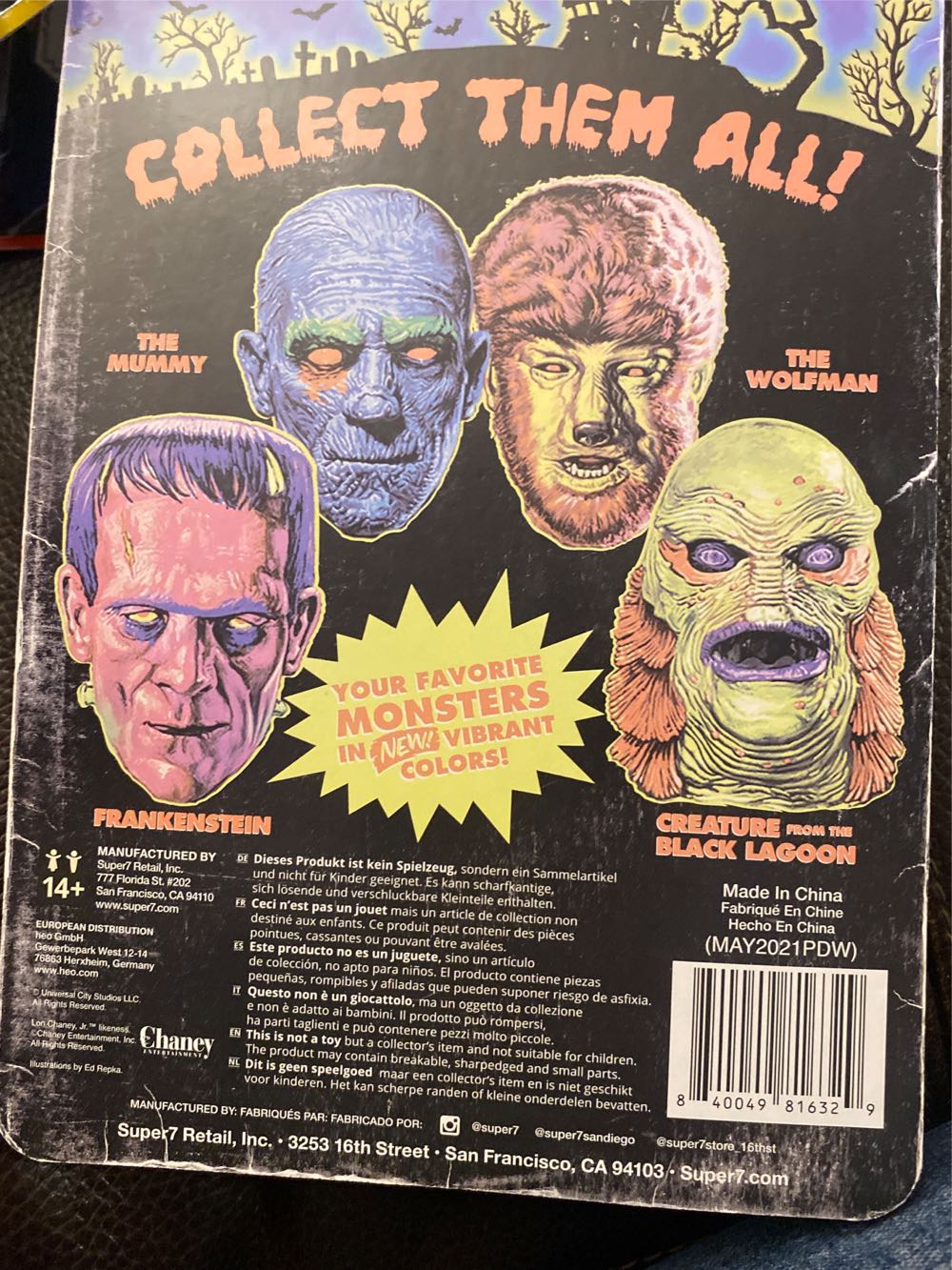 Reaction The Mummy (Costume Colors) - Super 7 action figure collectible [Barcode 840049816329] - Main Image 4