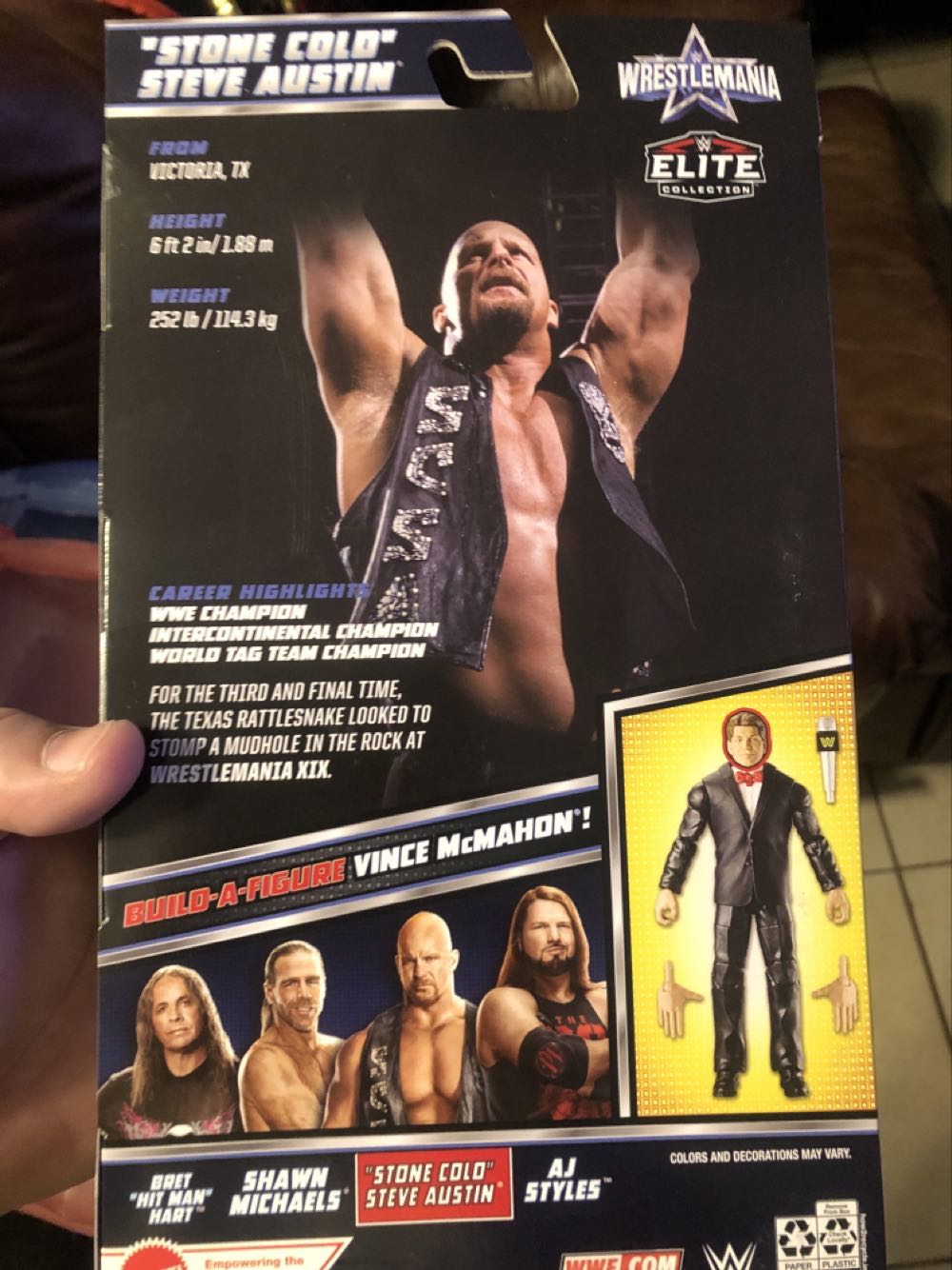 “Stone Cold” Steve Austin (2021) - Mattel (WWE Elite Collection Series) action figure collectible [Barcode 194735083558] - Main Image 2