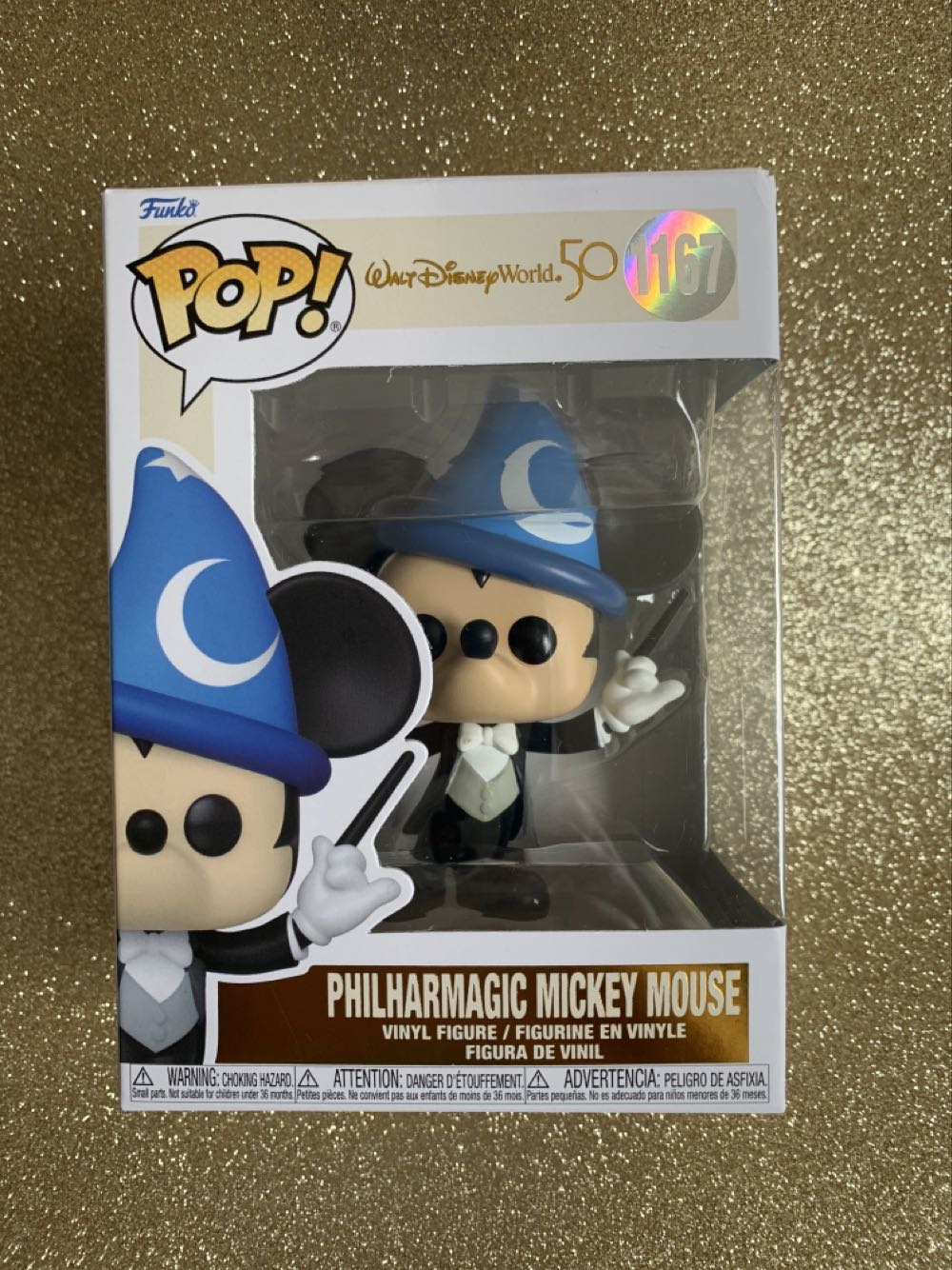 Mickey Mouse Funko Pop! Disney: Walt Disney World 50th Philharmagic Mickey Mouse #1167 - Disney Theme Park Merchandise (Funko Pop Disney) action figure collectible [Barcode 889698595100] - Main Image 2