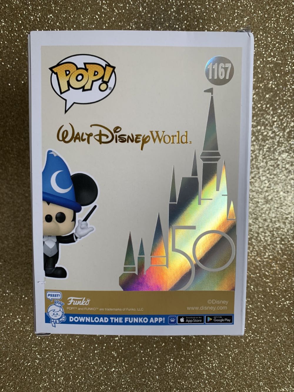 Mickey Mouse Funko Pop! Disney: Walt Disney World 50th Philharmagic Mickey Mouse #1167 - Disney Theme Park Merchandise (Funko Pop Disney) action figure collectible [Barcode 889698595100] - Main Image 3