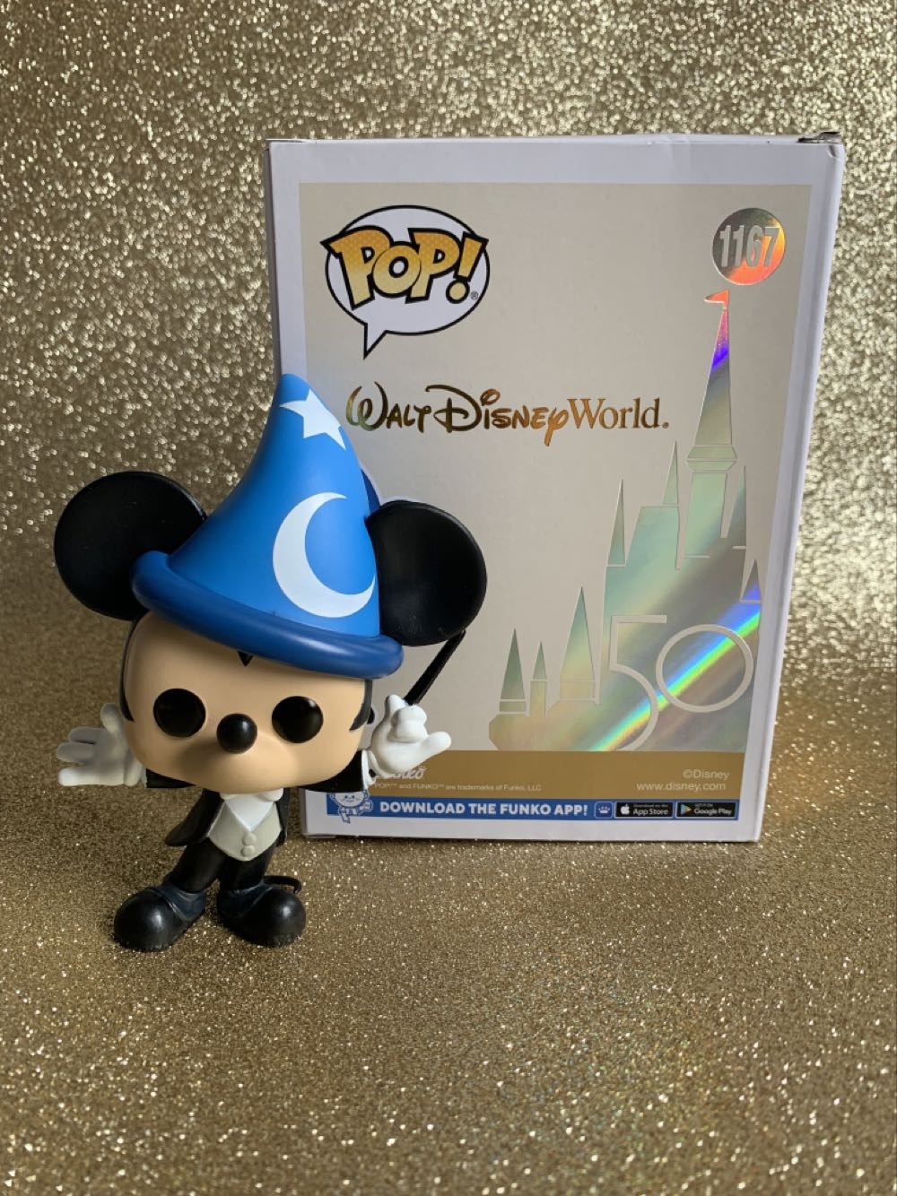Mickey Mouse Funko Pop! Disney: Walt Disney World 50th Philharmagic Mickey Mouse #1167 - Disney Theme Park Merchandise (Funko Pop Disney) action figure collectible [Barcode 889698595100] - Main Image 4